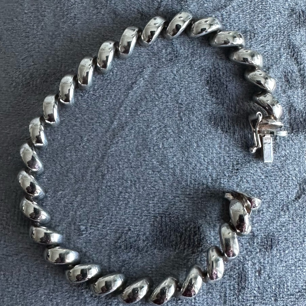 Sterling Silver San Marco Bracelet 925 7”